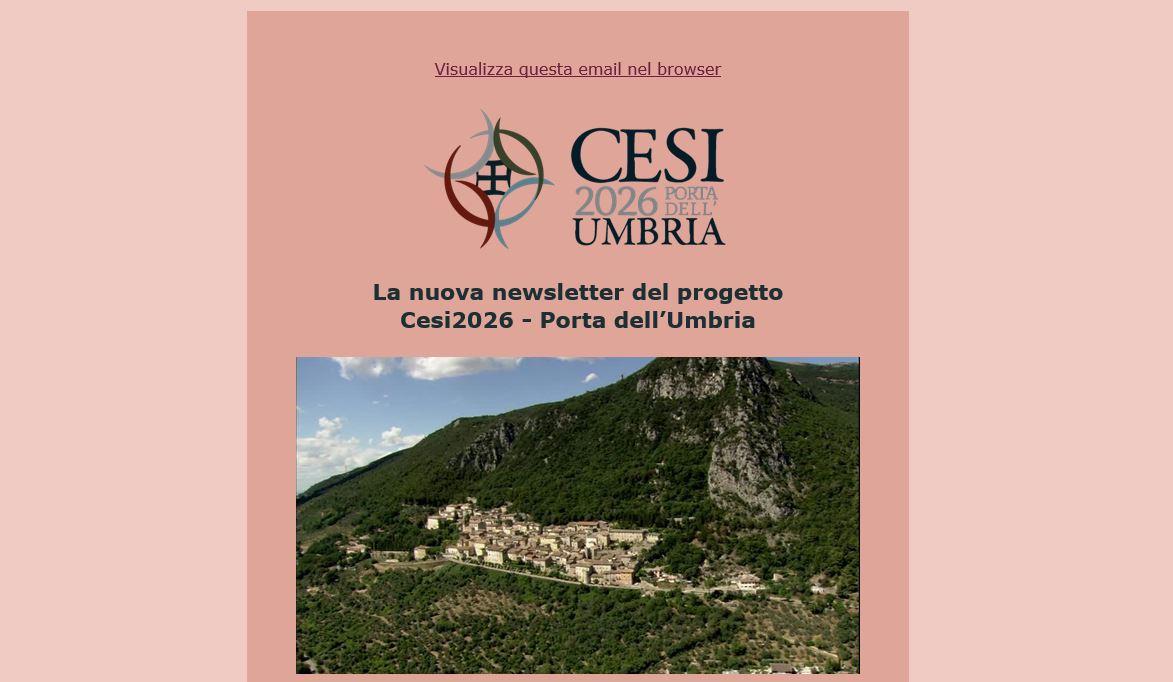 La nuova newsletter dedicata al progetto Cesi2026