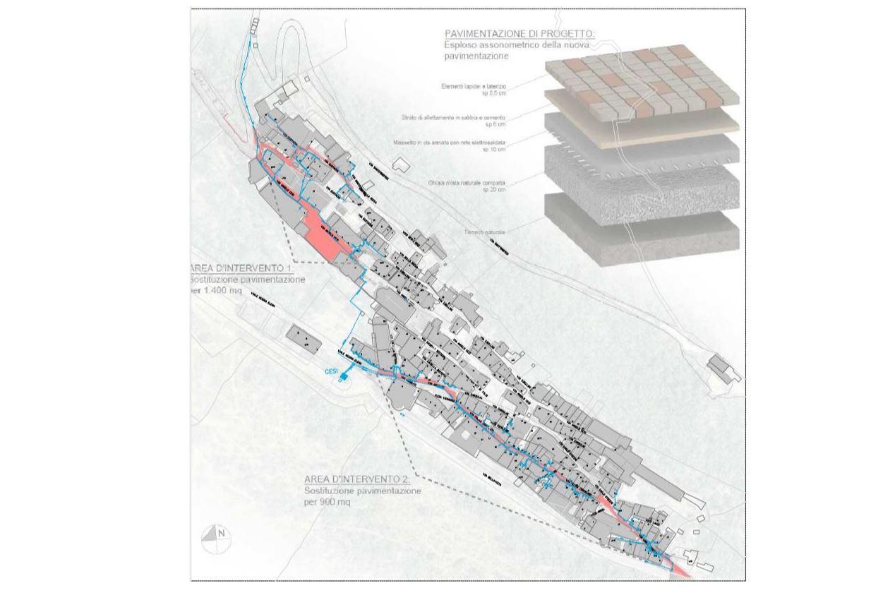 Le vie interessate dalla ripavimentazione