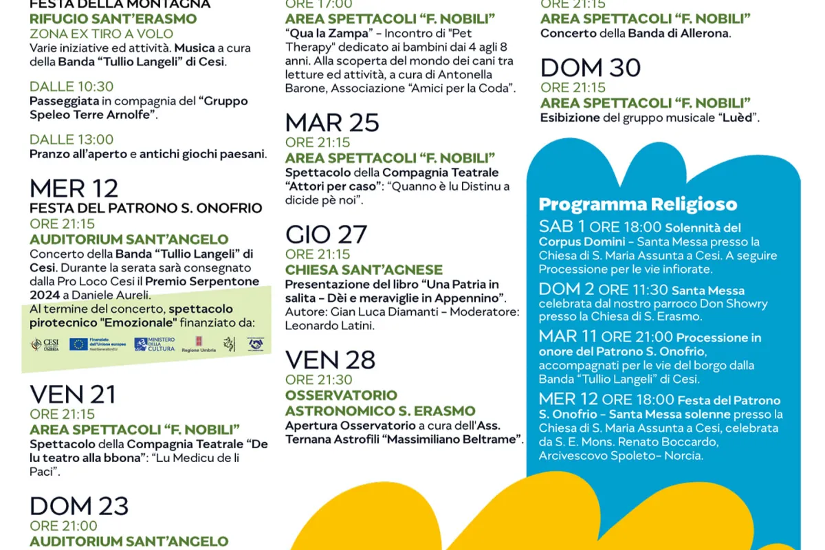 Giugno cesano 2024