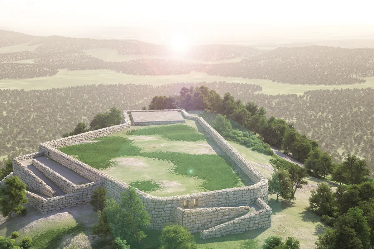 Ricostruzione 3d del sito di sant'Erasmo